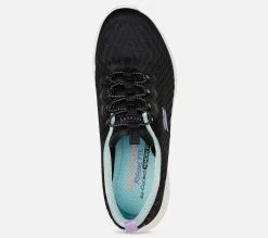 Skechers Relaxed Fit: D'Lux Comfort - Easy Street -Naisten kengät 448502 104340BKW 3