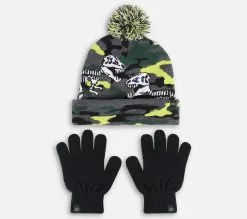 Skechers Camo Dinos Led Knit Hat W/Pom