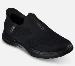 Skechers Wide Fit: Slip-ins: GO WALK 6 - Easy On -Naisten kengät 554697 216278WWBBK 5
