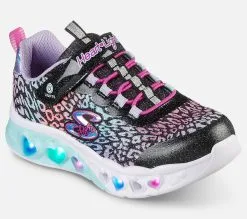 Skechers Flutter Heart Lights - Love Wild -Naisten kengät 874516 302314LBKMT 6